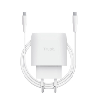 Зарядний пристрій Trust USB-C 45W GaN PD/PPS white (25522_TRUST) Diawest