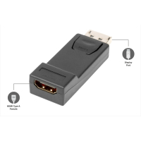 Перехідник DisplayPort M to HDMI F V1.1 Full HD Digitus (AK-340602-000-S) Diawest
