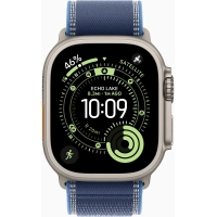 Смарт-годинник Apple Watch Ultra 3 GPS + Cellular 49mm Natural Titanium Case with Blue/Bright Blue Trail Loop - M/L (MEWU4QP/A) Diawest