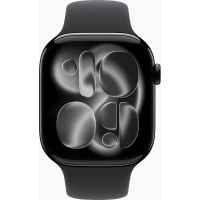 Смарт-годинник Apple Watch Series 11 GPS 46mm Jet Black Aluminium Case with Black Sport Band - M/L (MEUX4RK/A) Diawest