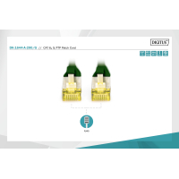 Патч-корд 20м, CAT 6a S-FTP, AWG 26/7, Cu, LSZH, green Digitus (DK-1644-A-200/G) Diawest