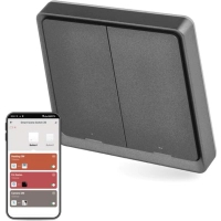 Розумний вимикач EMOS H5015 2 buttons ZigBee 3.0 Black (H5015) Diawest
