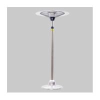 Обігрівач FLORIA у формі парасольки 2 режими 220V 1500/3000W (22154) Diawest