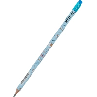 Олівець графітний Kite Dog круглий, з гумкою, НВ (K24-056-1) (продается по 36 шт) Diawest