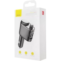 FM модулятор Baseus FM Launcher Locomotive 3.4 A 2 USB (CCHC000001) Diawest