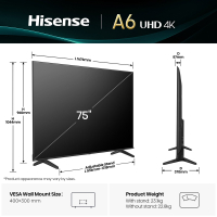 Телевізор Hisense 75A6Q Diawest