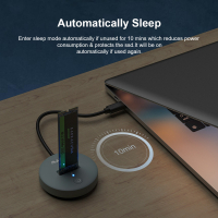 Док-станція для накопичувачів Maiwo M.2 NVMe/SATA SSD to USB3.2 Gen2 USB-C 10Gbps (K1698P2) Diawest