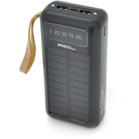 Батарея універсальна ACL 30000mAh, SOLAR, Type-C/Lighting/Micro/USB, Black (PW-61B) Diawest
