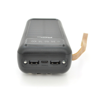 Батарея універсальна ACL 30000mAh, SOLAR, Type-C/Lighting/Micro/USB, Black (PW-61B) Diawest