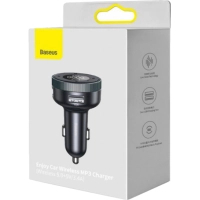 FM модулятор Baseus Baseus Enjoy Car Wireless MP3 Charger Black (CCLH-01) Diawest