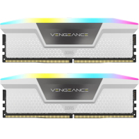 Модуль пам'яті для комп'ютера DDR5 32GB (2x16GB) 6000 MHz Vengeance RGB White Corsair (CMH32GX5M2E6000Z36W) Diawest