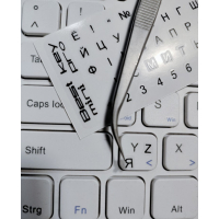 Наклейка на клавіатуру BestKey mini Pro 3,5х3мм, прозора основа, 70, чорний (BKmPRO/BlacTr/054) Diawest