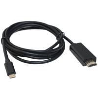 Кабель мультимедійний USB-C to HDMI M 1.8m black Patron (CAB-PN-TYPC-HDMI-1.8) Diawest