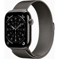 Смарт-годинник Apple Watch Series 11 GPS + Cellular 46mm Slate Titanium Case with Slate Milanese Loop - M/L (MFD44RK/A) Diawest