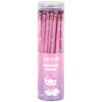 Олівець графітний Kite Hello Kitty круглий, з гумкою, НВ (HK25-056) (продается по 36 шт) Diawest