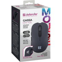 Мишка Defender Gassa MM-105 Wireless Black (52105) Diawest