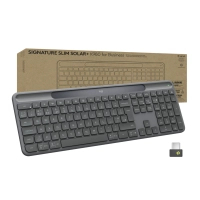 Клавіатура Logitech Slim Solar+ for Business Wireless/Bluetooth Graphite (920-013779) Diawest