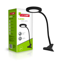 Настільна лампа Eurolamp 6W 5000K (LED-TLP-6W(black)) Diawest