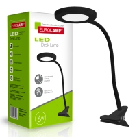 Настільна лампа Eurolamp 6W 5000K (LED-TLP-6W(black)) Diawest