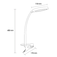 Настільна лампа Eurolamp 6W 5000K (LED-TLP-6W(black)) Diawest