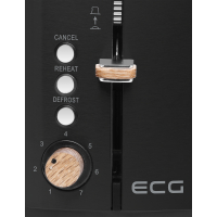 Тостер ECG ST 2768 Timber Black Diawest