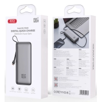Батарея універсальна XO 20000mAh 130W, PD, QC (XO-PR268_grey) Diawest