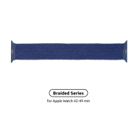 Ремінець до смарт-годинника Armorstandart Braided Solo Loop для Apple Watch 49/46/45/44/42 (Series 1-3) Atlantic Blue Size 10 (172 mm) (ARM58080) Diawest