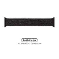 Ремінець до смарт-годинника Armorstandart Braided Solo Loop для Apple Watch 49/46/45/44/42 (Series 1-3) Black Unity Size 6 (148 mm) (ARM64907) Diawest
