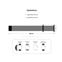 Ремінець до смарт-годинника Armorstandart Sport Band (3 Straps) для Apple Watch 42 (Series 11-10)/41/40/38 Lavender Grey (ARM57871) Diawest