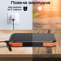 Батарея універсальна Promate 10000mAh PD/20W, QC/3/0, Solar, QI, IP65 (solartank-10pdqi.black) Diawest