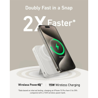 Батарея універсальна Anker MagGo 10000mAh, Qi2/15W, PD, 27W, USB-C, white (A1654G21) Diawest