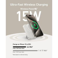 Батарея універсальна Anker MagGo 10000mAh, Qi2/15W, PD, 27W, USB-C, white (A1654G21) Diawest