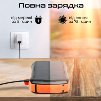 Батарея універсальна Promate 20000mAh PD/20W, QC/3/0, Solar, QI, IP65 (solartank-20pdqi.black) Diawest