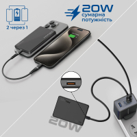 Батарея універсальна Promate 5000mAh MagSafe/15W (blade-5.black) Diawest