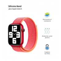 Ремінець до смарт-годинника Armorstandart Nylon Band для Apple Watch 49/46/45/44/42 (Series 1-3) Red (ARM74219) Diawest