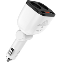 Зарядний пристрій HOCO HOCO Z28 Power ocean 2xUSB + display White (6957531091967) Diawest