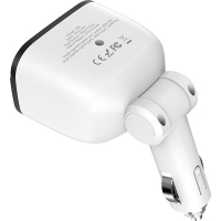 Зарядний пристрій HOCO HOCO Z28 Power ocean 2xUSB + display White (6957531091967) Diawest