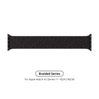Ремінець до смарт-годинника Armorstandart Braided Solo Loop для Apple Watch 42 (Series 11-10)/41/40/38 Black Unity Size 6 (144 mm) (ARM64896) Diawest