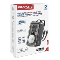 Батарея універсальна Promate 10000mAh PD/35W, iWatch charging (mavrix.black) Diawest