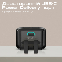 Батарея універсальна Promate 10000mAh PD/35W, iWatch charging (mavrix.black) Diawest