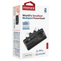 Батарея універсальна Promate 5000mAh PD/20W, Apple Watch charging (powerup-trio.black) Diawest