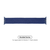 Ремінець до смарт-годинника Armorstandart Braided Solo Loop для Apple Watch 42 (Series 11-10)/41/40/38 Atlantic Blue Size 2 (120 mm) (ARM58066) Diawest