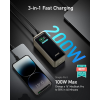 Батарея універсальна Anker Prime 20000mAh, 200W, PD, black (A1336011) Diawest