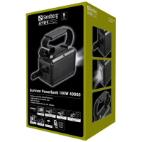 Батарея універсальна Sandberg 40000mAh Survivor 100W, IPX4 Water resist, LED Torch, Pass-Through Charging (421-14) Diawest