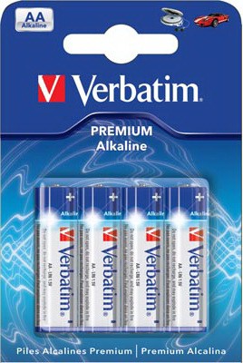 Батарейка Verbatim AA alcaline 4pcs (49921) Diawest