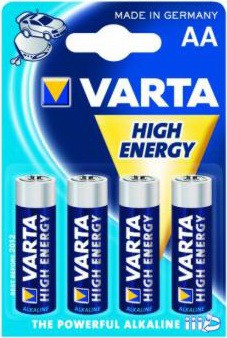 Батарейка Varta AA bat Alkaline 4шт HIGH ENERGY (04906121414) Diawest