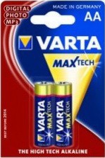 Батарейка Varta AA bat Alkaline 2шт MAX TECH (04706101412) Diawest