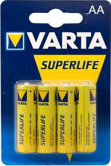 Батарейка Varta AA SUPERLIFE Zinc-Carbon R6 * 4 (02006101414) Diawest