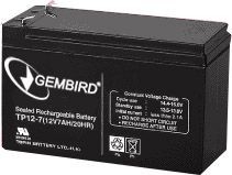 Аккумулятор для ИБП Gembird 12В 7,5 Ач (BAT-12V7.5AH) Diawest