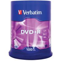 Диск DVD Verbatim 4.7Gb 16X CakeBox 100шт (43551) Diawest